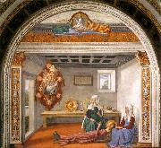 GHIRLANDAIO, Domenico Announcement of Death to St Fina sdg oil on canvas